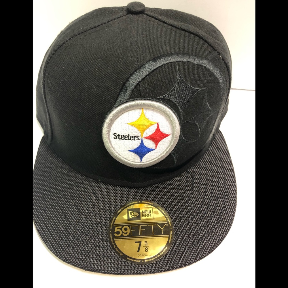 Pittsburgh Steelers black new era fitted hat